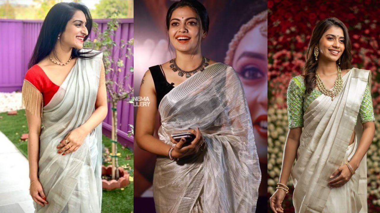 Stunning Silk Saree Colour Combinations and the Charm of Silver Traditional Bangles